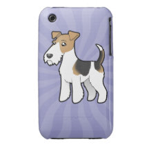 Cartoon Wire Fox Terrier Case-Mate iPhone 3 Cases
