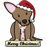 Cartoon Xoloitzcuintli Christmas Ornament photo sculptures