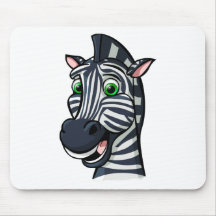 Cartoon Zebra Mousemat