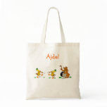 Cartoon Zurna Davul Balkan Instruments Tote Bag