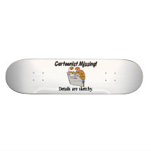 Cartoonist Missing Details Sketchy Skate Decks