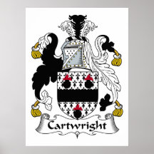 Cartwright Family Crest Poster