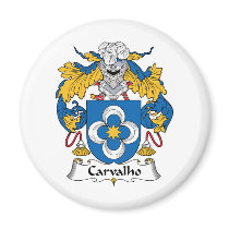 Carvalho Family Crest Refrigerator Magnets