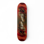 carved canoe decoration, Solomon Islands skateboards