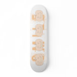Carved Happy Pumpkin, Pale. Halloween. Custom skateboards