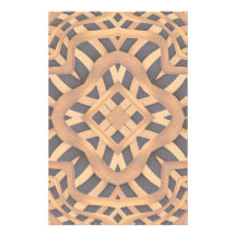 Carved Wooden Motif Customized Stationery