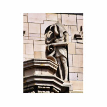 Carvings Near The Grand Central Market In La Photo Sculpture