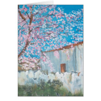 Casa Algarvia - óleo - 30x40 Greeting Card