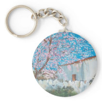 Casa Algarvia - óleo - 30x40 Key Chains