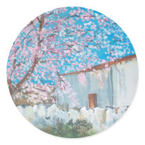 Casa Algarvia - óleo - 30x40 Sticker