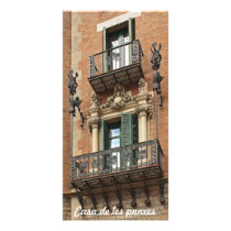 Casa de les punxes customized photo card