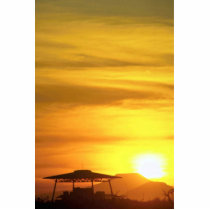 Casa Grande ruins at sunset, Coolidge, Arizona, U. Cut Out