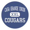 Casa Grande Union - Cougars - High - Casa Grande stickers