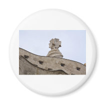 casa mila barcelona fridge magnet