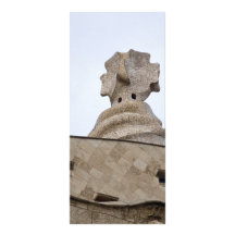 casa mila barcelona rack card design