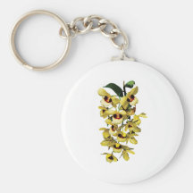 Cascade Yellow Orchids Keychains