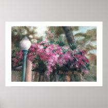 Cascading Flowers Poster Print