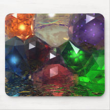 Cascading Gems Mouse Pads