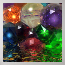 Cascading Gems Print