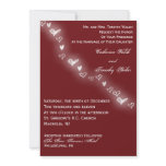 Cascading Hearts Valentine/ Winter Wedding Invite invitations