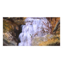 Cascata da Ribª da Ajuda - óleo (vendido) Photo Greeting Card
