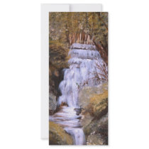 Cascata da Ribª da Ajuda - óleo (vendido) Custom Rack Card