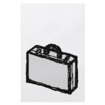 Case illustration. Grey Black. Suitcase, Briefcase flyers