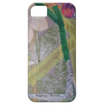 Case iPhone 5 with an abstract artwork of collage iPhone 5 Cases