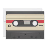 Casette Tape - Sunset Red invitations