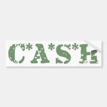 CASH BUMPER STICKERS