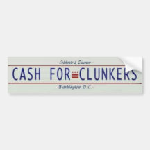 CASH for Clunkers bumper sticker