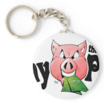 CASH SLAVE PAY PIG keychains