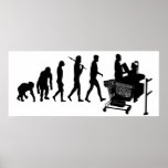 Cashier till operator supermarket staff gear posters