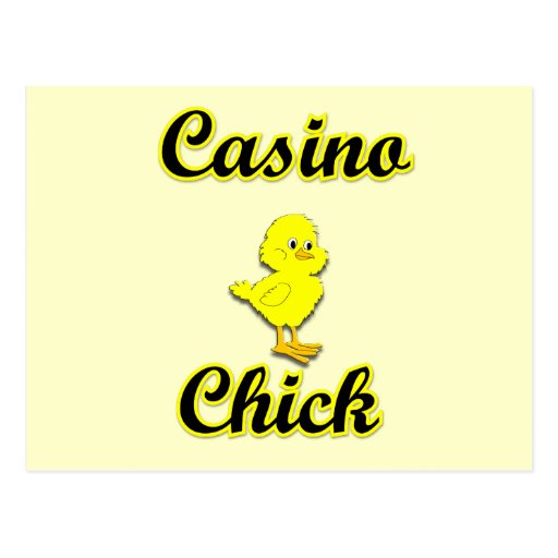 Casino Chick Postcard
