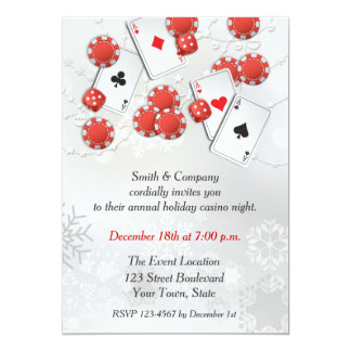 Casino themed party invitations uk