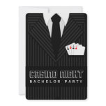 Casino Night Bachelor Party Custom Invitation