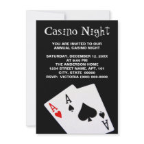 Casino Night Invitations