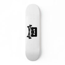 Cassette and Cross Bones Board Custom Skateboard