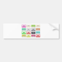 Cassette Bumper Stickers