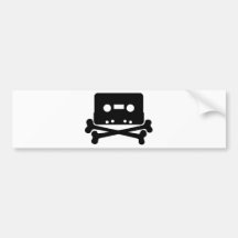 Cassette Jolly Roger Bumper Sticker