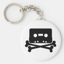 Cassette Jolly Roger Key Chains