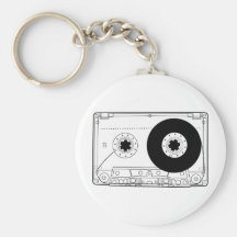 cassette retro graphic vintage t-shirt casette key chain