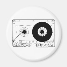 cassette retro graphic vintage t-shirt casette refrigerator magnets