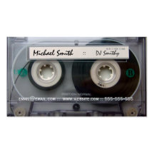 Cassette Tape DJ Business Cards