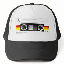 Cassette tape label hat