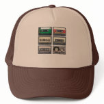 Cassette Tapes Mesh Hats