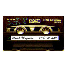 Cassette TDK Business Card Template
