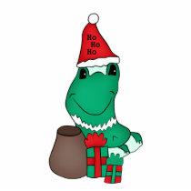Cassie's cute Christmas frog large magnet Photo Cut Out