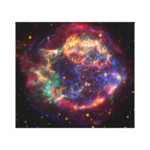 Cassiopeia supernova gallery wrapped canvas
