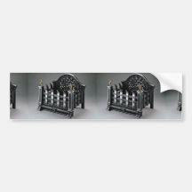 Cast iron fire basket bumper sticker